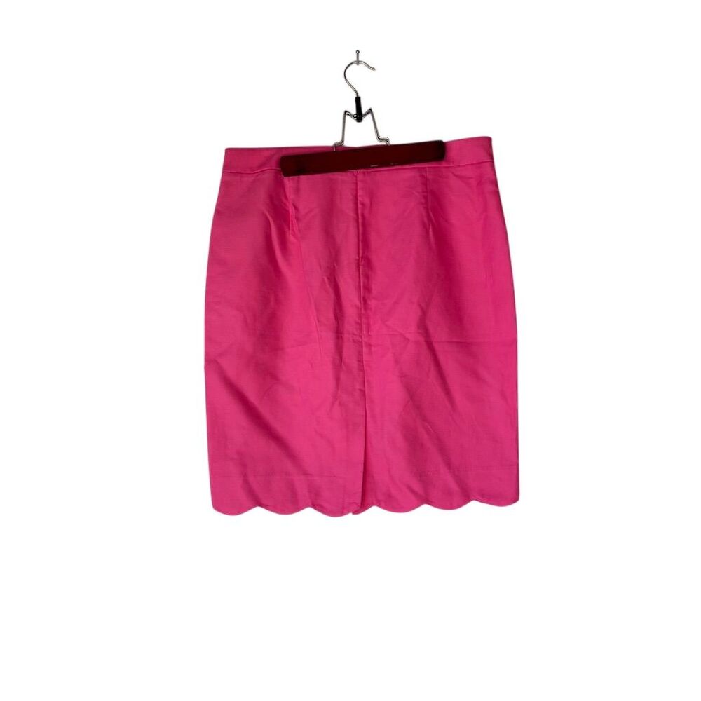 J. Crew Women's Pink Scalloped Hem Pencil Skirt Size 6 Casual - Picture 2 of 6